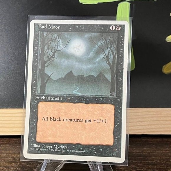 Bad Moon - Revised Edition - Magic: The Gathering - Rare Enchantment - Picture 1 of 3